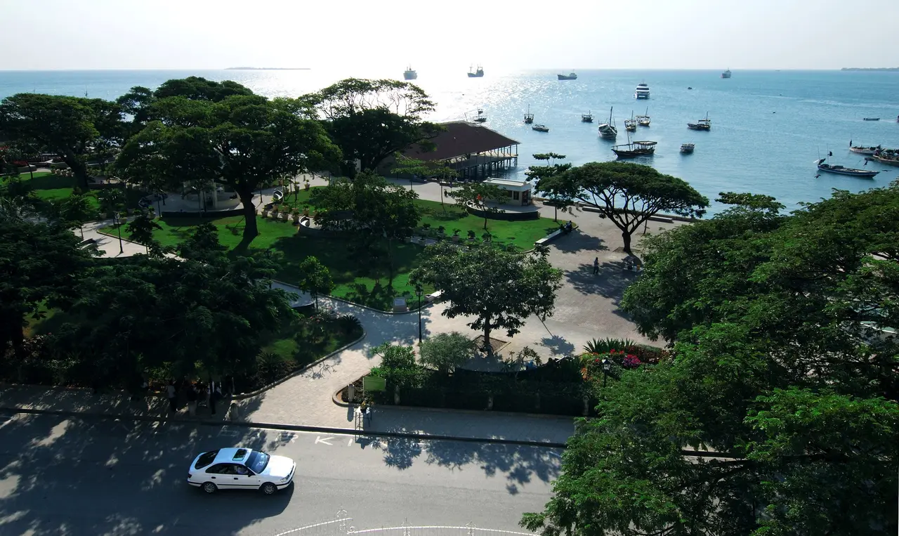 I giardini di Forodhani sul lungomare di Stone Town