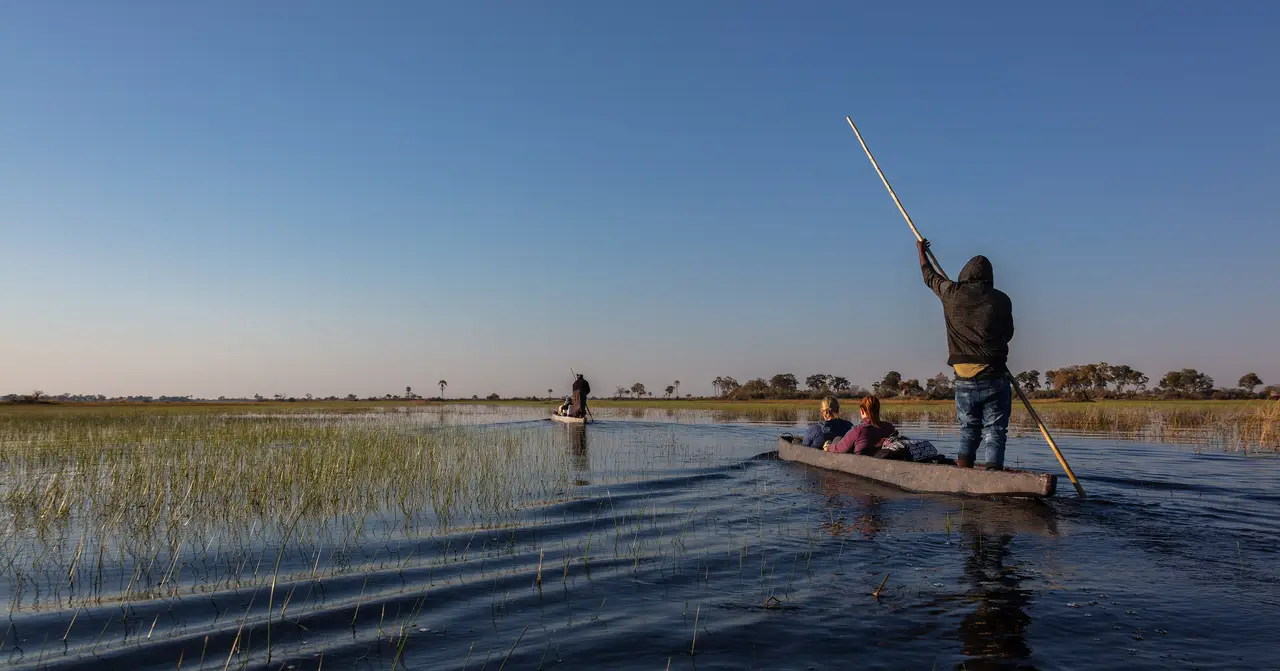 In mokoro nel Delta dell’Okavango